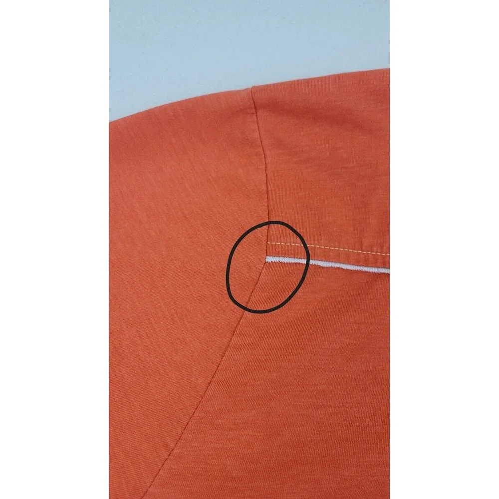 Tommy Bahama Jeans Polo Shirt Orange Mens XL 100% Pima‎ Cotton Short Sleeve